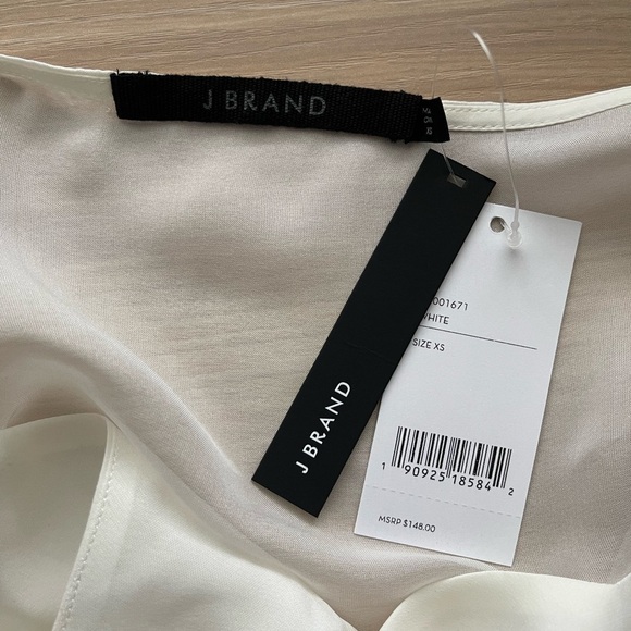 new J Brand White Silk Sheer Camisole US XS - Picture 8 of 8